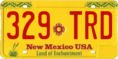 NM license plate 329TRD