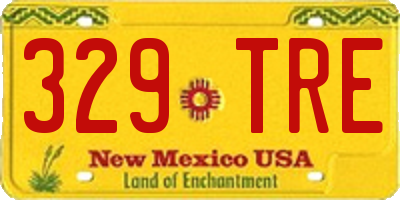 NM license plate 329TRE