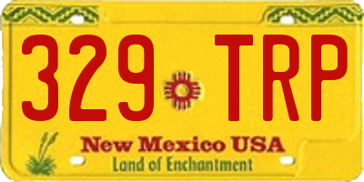 NM license plate 329TRP