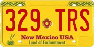 NM license plate 329TRS