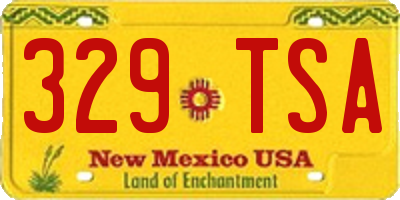 NM license plate 329TSA