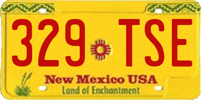 NM license plate 329TSE