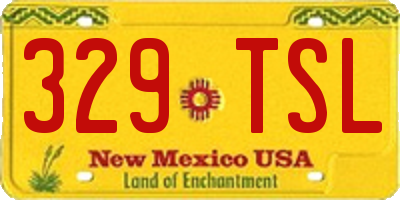 NM license plate 329TSL