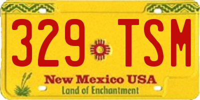 NM license plate 329TSM