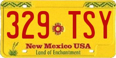 NM license plate 329TSY