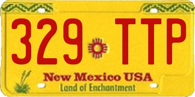NM license plate 329TTP