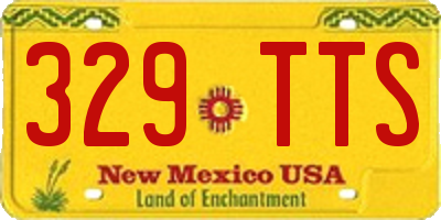 NM license plate 329TTS