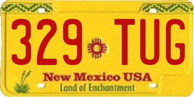 NM license plate 329TUG