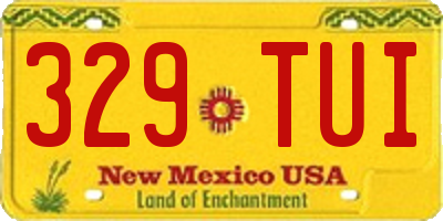 NM license plate 329TUI
