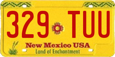 NM license plate 329TUU