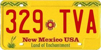 NM license plate 329TVA