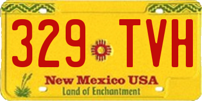 NM license plate 329TVH