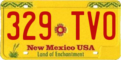 NM license plate 329TVO