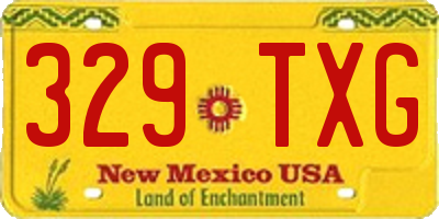 NM license plate 329TXG