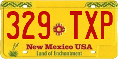 NM license plate 329TXP