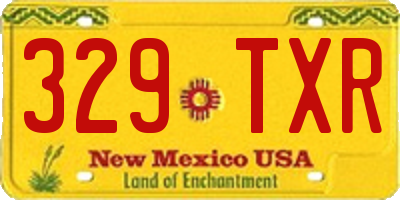 NM license plate 329TXR