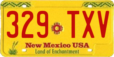 NM license plate 329TXV