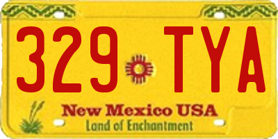 NM license plate 329TYA