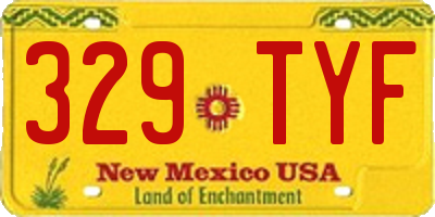 NM license plate 329TYF