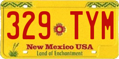 NM license plate 329TYM