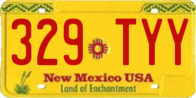 NM license plate 329TYY