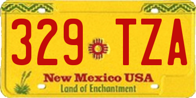 NM license plate 329TZA