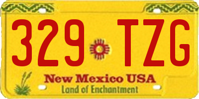 NM license plate 329TZG