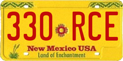 NM license plate 330RCE