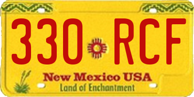 NM license plate 330RCF