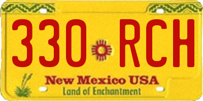 NM license plate 330RCH