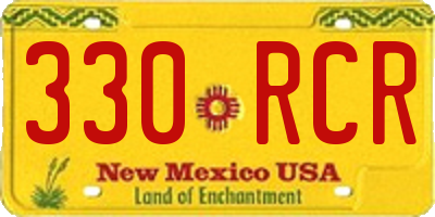 NM license plate 330RCR