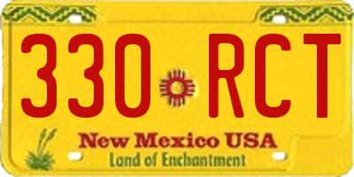 NM license plate 330RCT