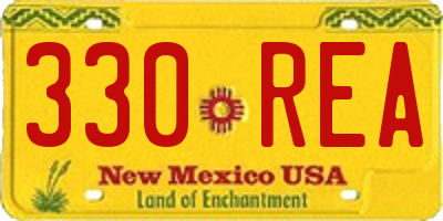 NM license plate 330REA