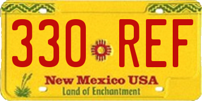 NM license plate 330REF