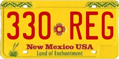 NM license plate 330REG