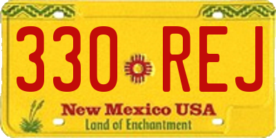 NM license plate 330REJ