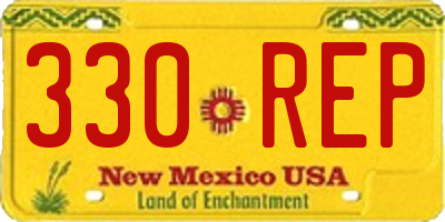 NM license plate 330REP