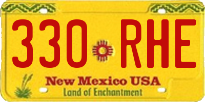 NM license plate 330RHE