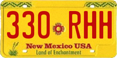 NM license plate 330RHH