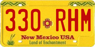 NM license plate 330RHM