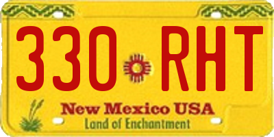 NM license plate 330RHT