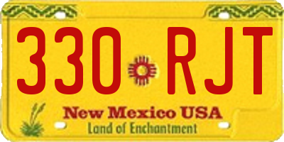 NM license plate 330RJT