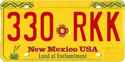 NM license plate 330RKK