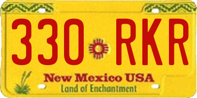 NM license plate 330RKR