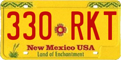NM license plate 330RKT