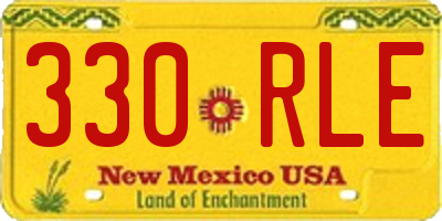 NM license plate 330RLE