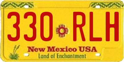 NM license plate 330RLH