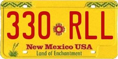 NM license plate 330RLL