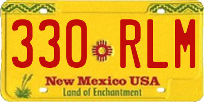 NM license plate 330RLM