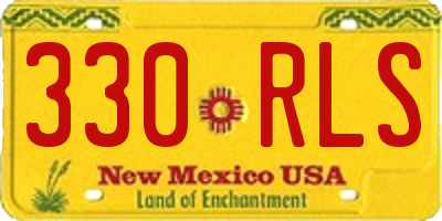 NM license plate 330RLS